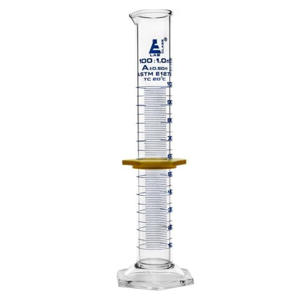 Graduated Measuring Cylinder Borosilicate Glass 100mL Ea