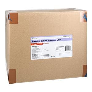 Atropine Sulfate Injection 0.1mg/mL Prefilled Syringe 10mL 24/Package