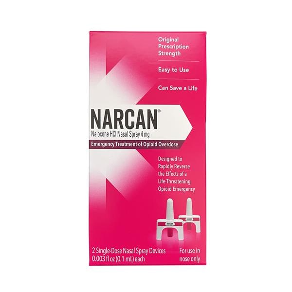 Narcan Nasal Spray 4mg Single Dose 2/Pk