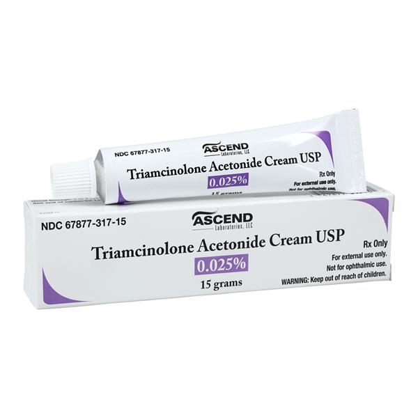Triamcinolone Acetonide Topical Cream 0.025% Tube 15gm Each
