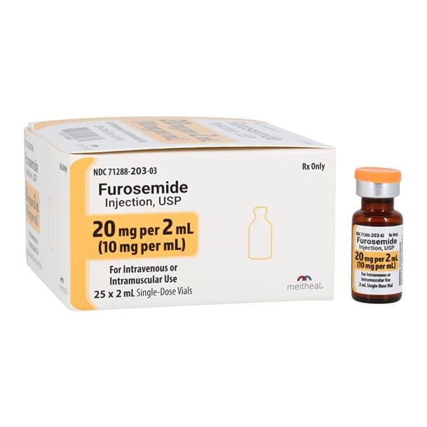 Furosemide Injection 10mg/mL SDV 2mL 25/Package