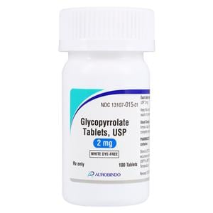 Glycopyrrolate Tablets 2mg Bottle 100/Bottle Each