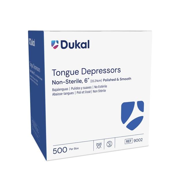Tongue Depressor 6 in Wood Non Sterile Adult 500/BX