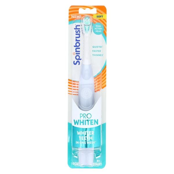 Spinbrush Pro Whiten Battery Power Toothbrush Soft Ea