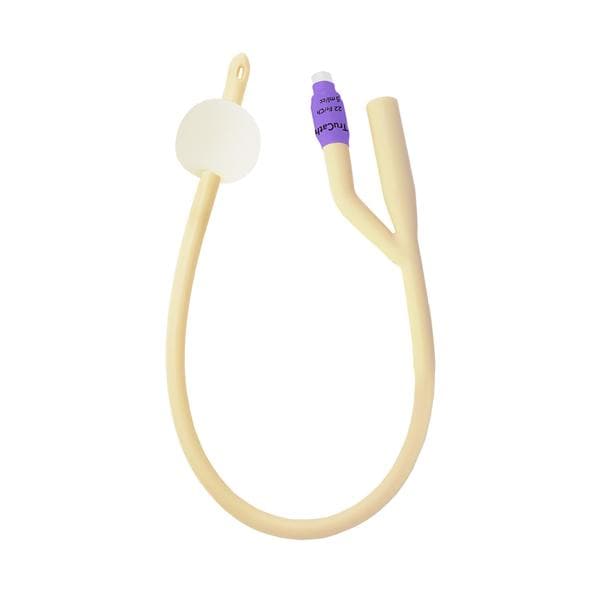 TruCath 2-Way Foley Catheter Silicone Elastomer Coated Latex 22Fr 5mL