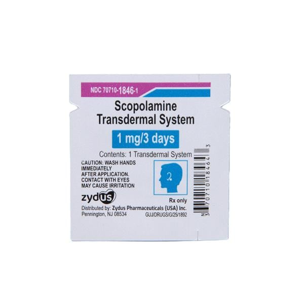 Scopolamine Transdermal System 1mg Carton 24/Package
