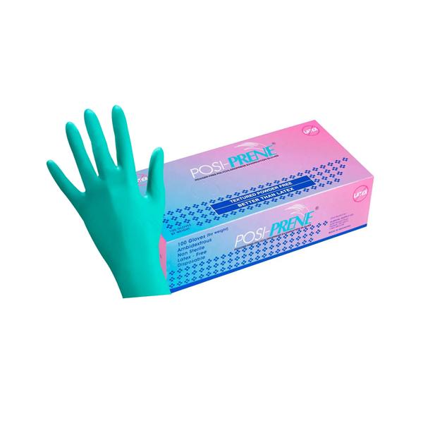 Posi-Prene Chloroprene Exam Gloves X-Large Green Non-Sterile