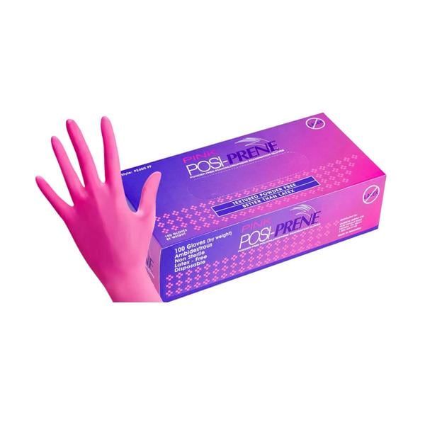Posi-Prene Chloroprene Exam Gloves X-Small Pink Non-Sterile