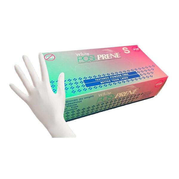 Posi-Prene Chloroprene Exam Gloves X-Large White Non-Sterile