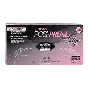 Posi-Prene Edge Chloroprene Exam Gloves Small Pink Non-Sterile
