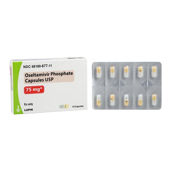 Oseltamivir Phosphate Capsules 75mg Box 10/Package Each