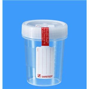 Specimen Collection Urine Cup 100mL Polypropylene Sterile 200/Ca