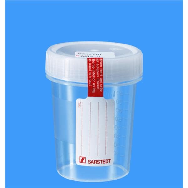 Specimen Collection Urine Cup 100mL Polypropylene Sterile 200/Ca