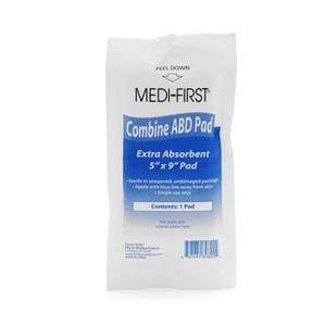Medi-First Cellulose ABD Combine Pad 5x9" Sterile