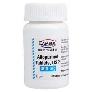 Allopurinol Tablets 300mg Bottle 100/Bottle Each