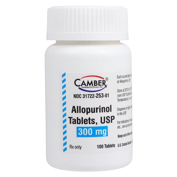 Allopurinol Tablets 300mg Bottle 100/Bottle Each