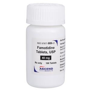 Famotidine Tablets 40mg Bottle 100/Bottle Each