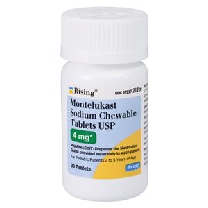 Montelukast Sodium Chewable Tablets 4mg Bottle Each
