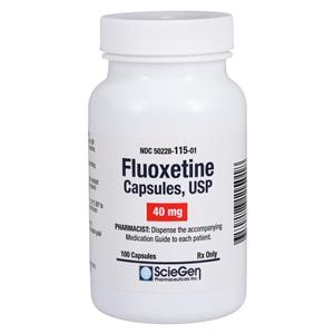 Fluoxetine HCl Capsules 40mg Bottle 100/Bottle Each