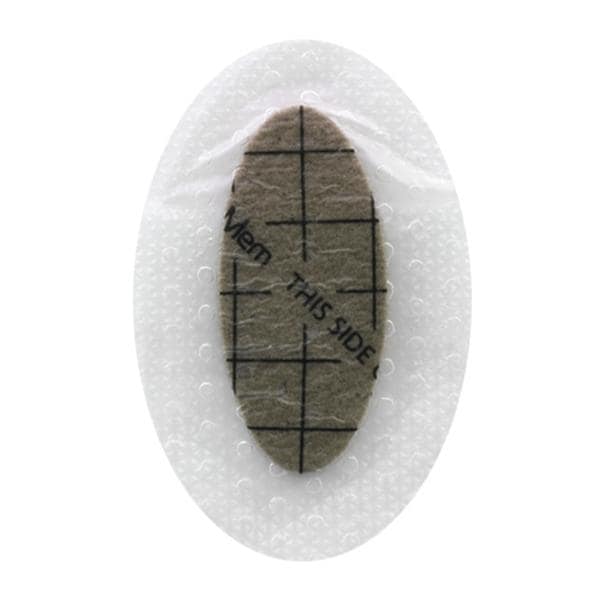 PolyMem Foam/Silicone Wound Dressing 5x3.5" Sterile Oval #5 Gentle Adhesive Gray