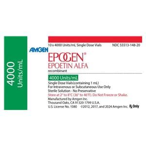 Epogen Injection 4,000U/mL SDV 1mL 10/Package