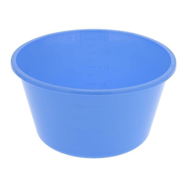 Surgical Bowl Round Plastic Blue 32oz
