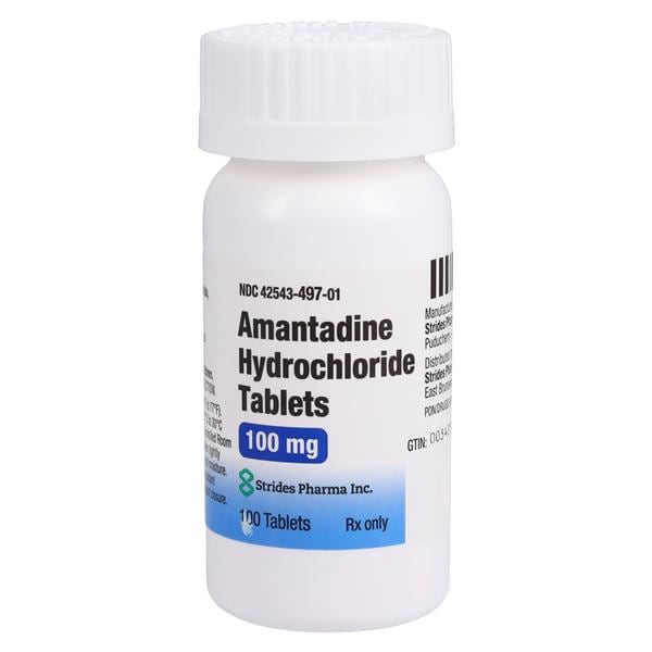 Amantadine HCl Tablets 100mg Bottle 100/Bottle Each