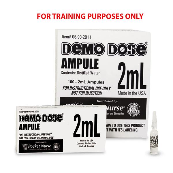 Demo Dose Simulated Ampule 10/Pk