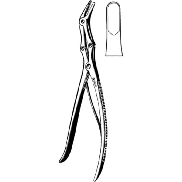 Leksell Surgical Rongeur Angled 9" Stainless Steel Non-Sterile Reusable Ea