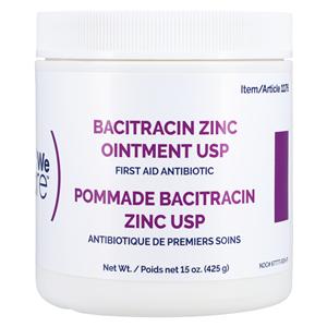 Bacitracin Zinc Ointment 500u/gm 15oz 15oz/Jar, 12 JR/CA
