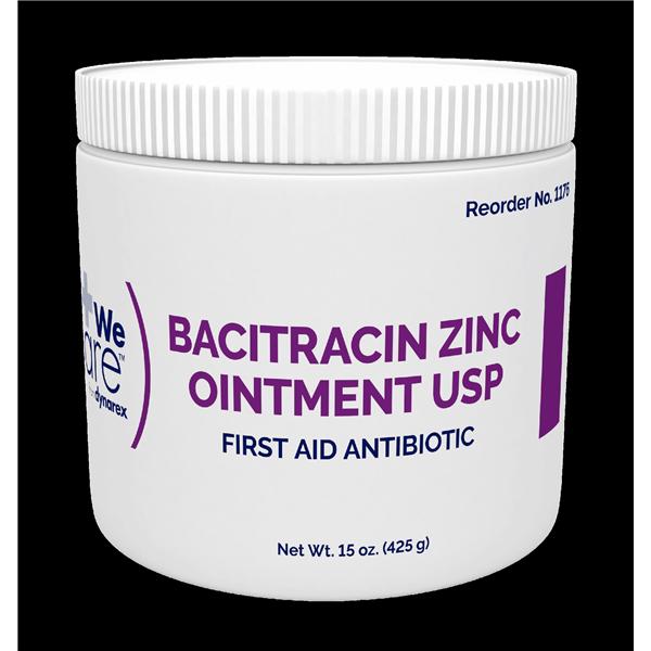 Bacitracin Zinc Ointment 500u/gm 15oz 15oz/Jar, 12 JR/CA