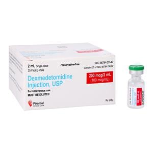 Dexmedetomidine HCl Injection 100mcg/mL SDV 2mL 25/Package