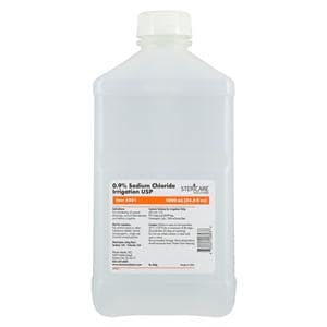 IV Solution Irrigation Solution 0.9% Sodium Chloride 1000mL Bottle 6/Ca