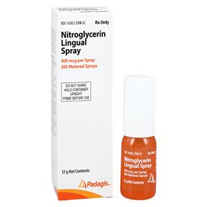 Nitroglycerin 400mcg/Spray Each