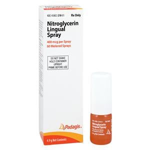 Nitroglycerin 400mcg/Spray Each