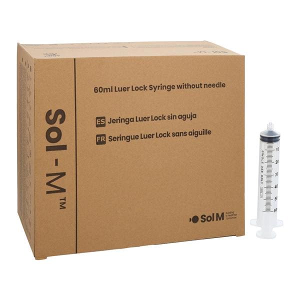 Luer Lock Syringe 60mL Low Dead Space 30/Bx