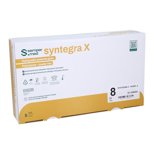 Syntegra X Polyisoprene Surgical Gloves 8 White, 4 BX/CA