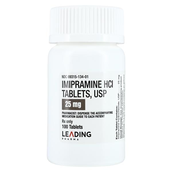 Imipramine HCl Tablets 25mg Bottle 100/Bottle Each