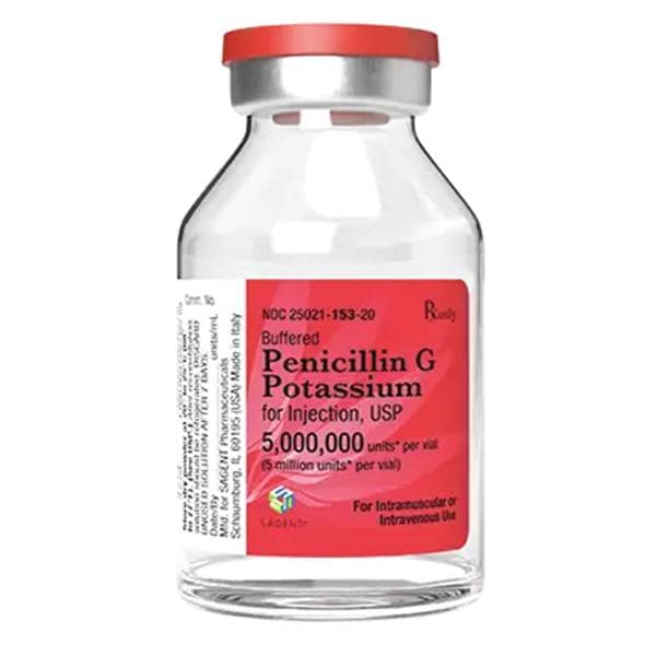 Penicillin G Potassium Injection 5MU/vl Powder Vial 10/Package