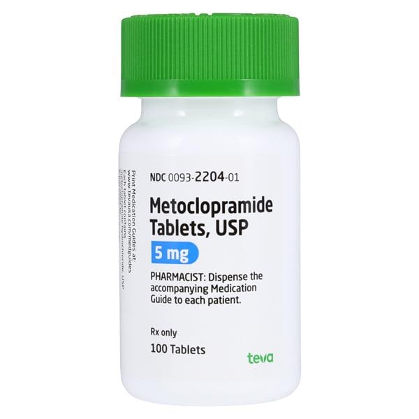 Metoclopramide HCl Tablets 5mg Bottle 1000/Bottle Each