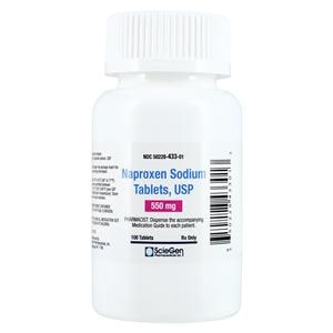 Naproxen Sodium Tablets 550mg Bottle 100/Bottle Each