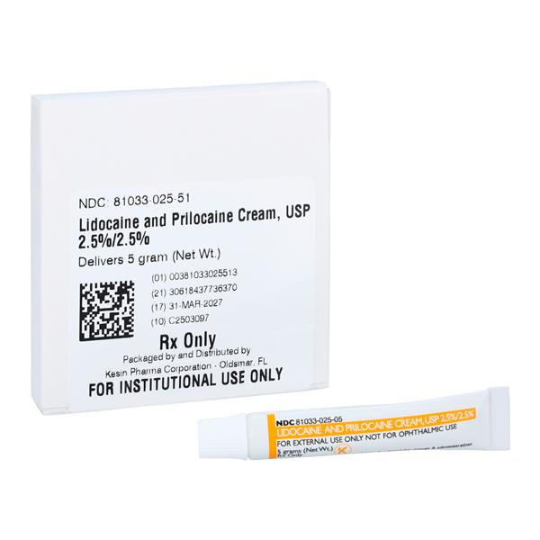 Lidocaine/Prilocaine Topical Cream 2.5%/2.5% Unit Dose 5Gm 5/Package