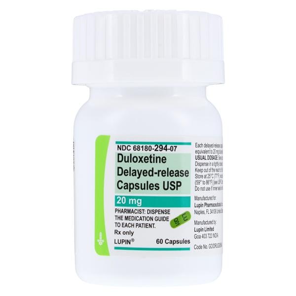 Duloxetine Delayed-Release Capsules 20mg Bottle 60/Bottle Each