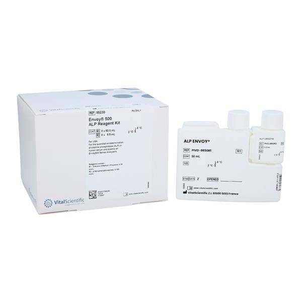 Envoy 500 ALP: Alkaline Phosphatase Test Kit R1:8x60/R2:8x6mL Ea