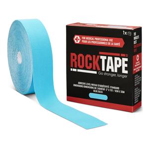 RockTape Kinesiology Tape 97% Cotton/3% Nylon 2"x115' Blue Non-Sterile EA