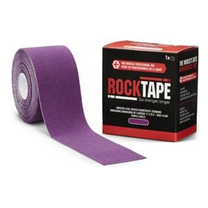 RockTape Kinesiology Tape 97% Cotton/3% Nylon 2"x21.5' Purple Non-Sterile EA