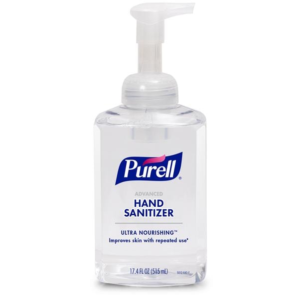 Purell Advanced Ultra Nourishing Hand Sanitizer 515 mL Pmp Btl Frgrnc Fr 4/Ca