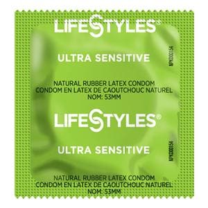 Lifestyles UltraSensitive Condom Latex Single Use 1008/Ca