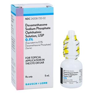 Dexamethasone Sodium Phosphate Ophthalmic Solution 0.1% Bottle 5mL Each