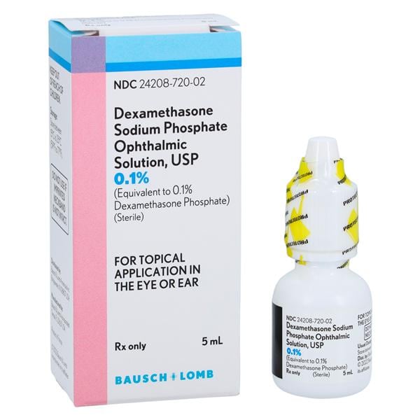 Dexamethasone Sodium Phosphate Ophthalmic Solution 0.1% Bottle 5mL Each